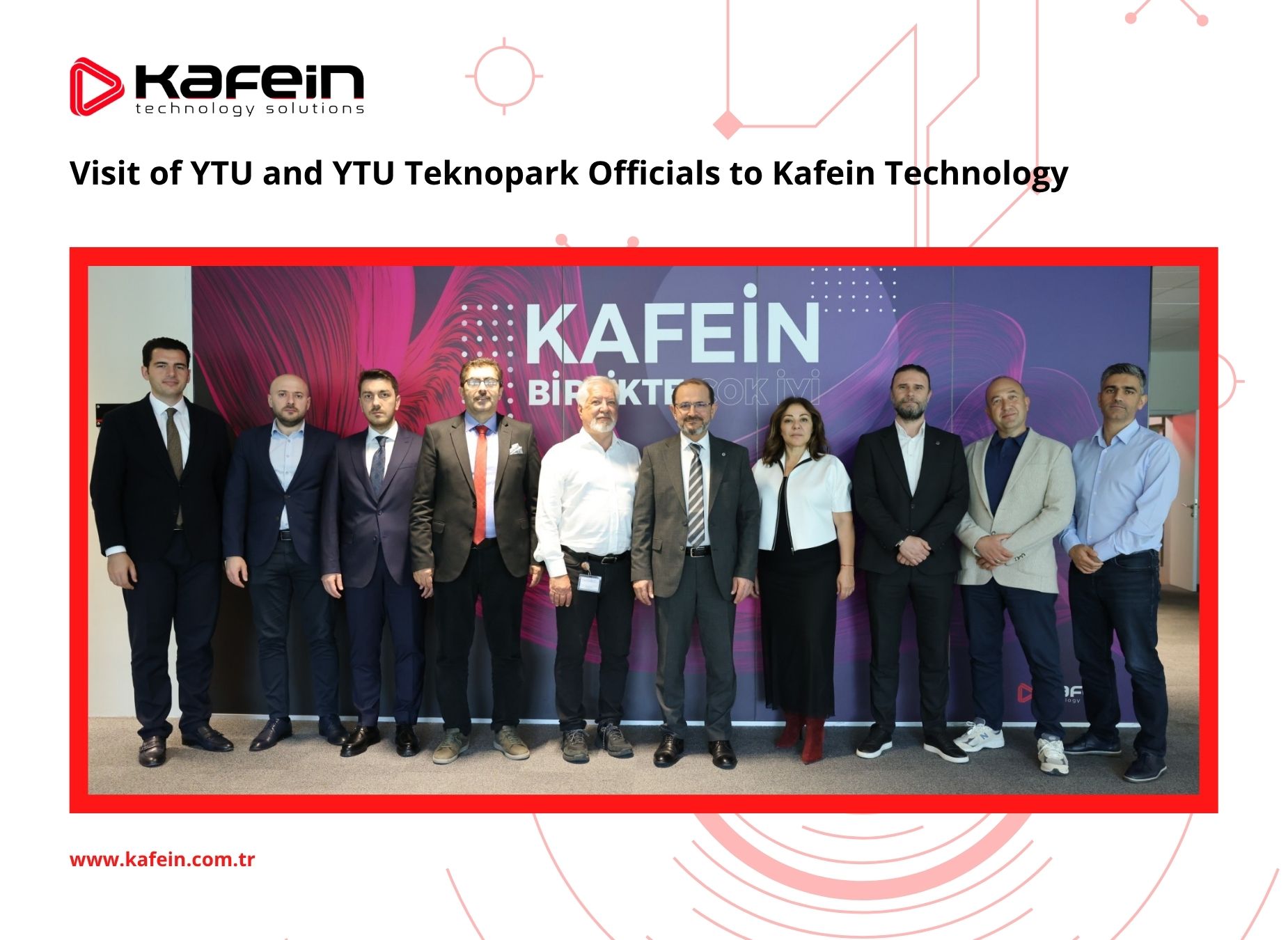Visit of YTU and YTU Teknopark Officials to Kafein Technology